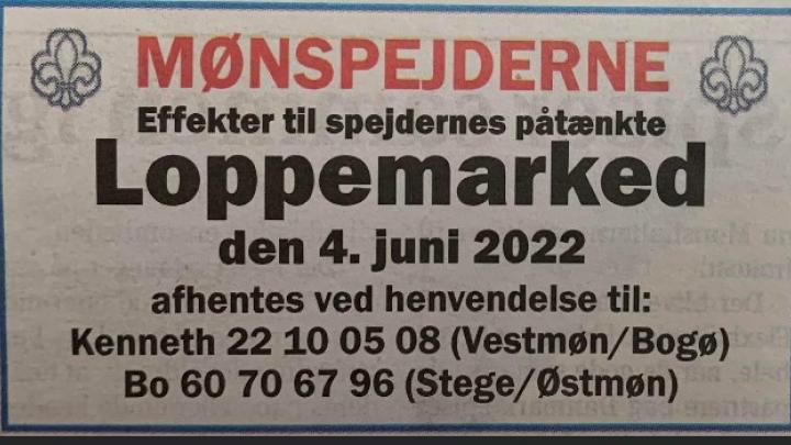 Mønspejdernes loppemarked